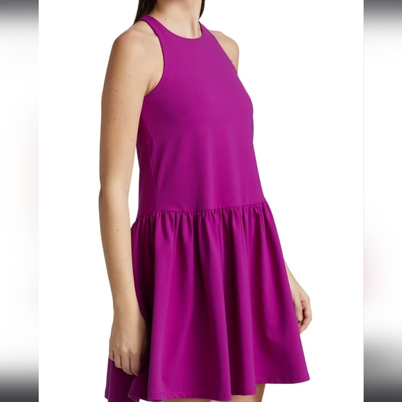 Susana Monaco Racer A-Line Gathered Dress In Black Women's Size Small NWT - Picture 7 of 11